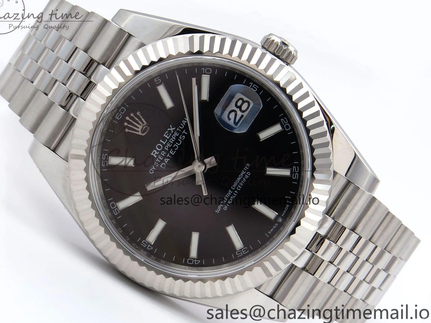 Stick DateJust Bracelet 41 Edition EWEF 126334 Best A3235 on Dial Jubilee Black 0515